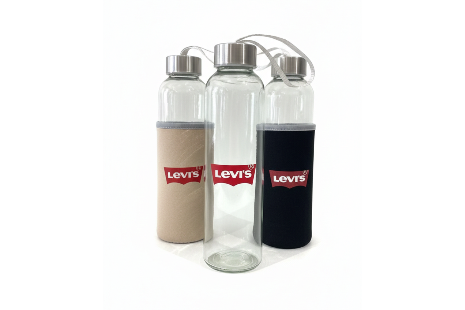 Garrafa de Vidro 500ml com Luva de Neoprene Personalizada – Hands Perform