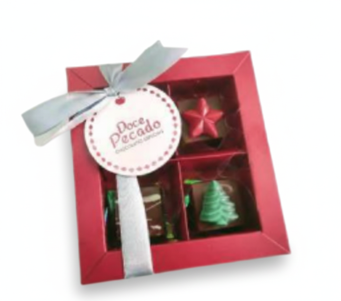 Caixa de Bombons Finos Personalizados (4, 6 ou 12 un.) | Hands Perform