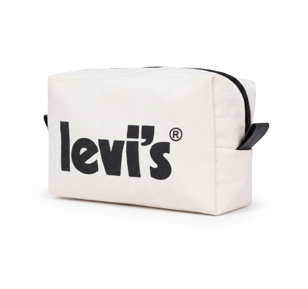 Nécessaire em Lona de Algodão Premium com Puxador em Corino | Hands Perform