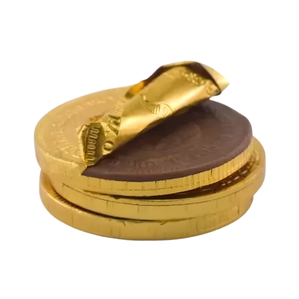 Moeda de Chocolate Tradicional (Sem Personalização) | Hands Perform